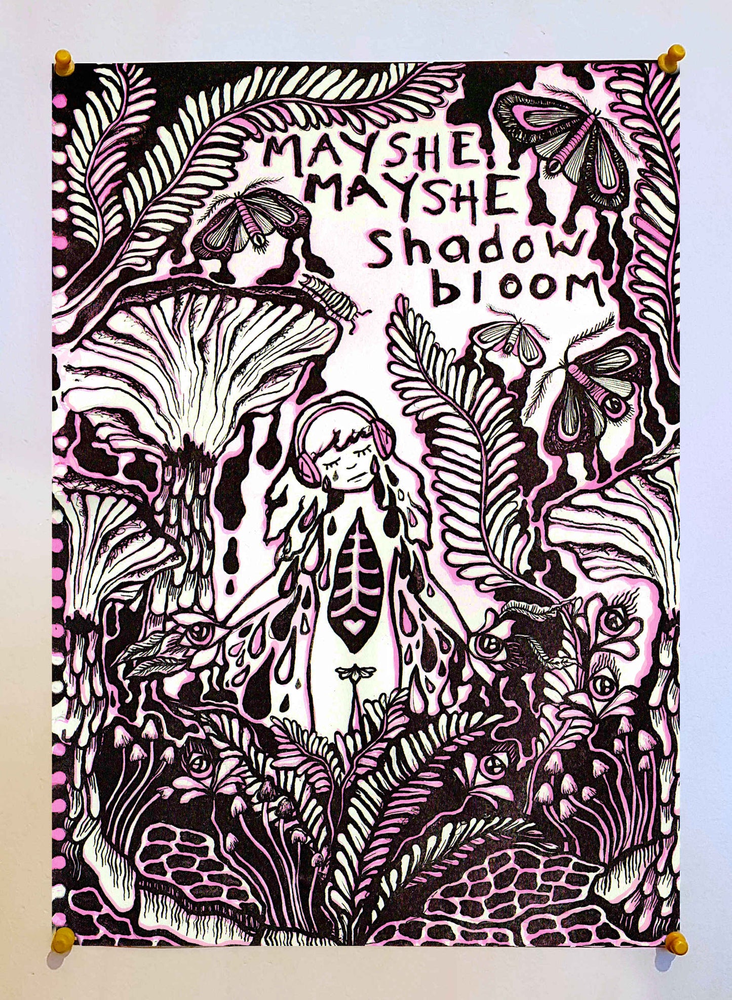 Shadowbloom Riso Print Poster