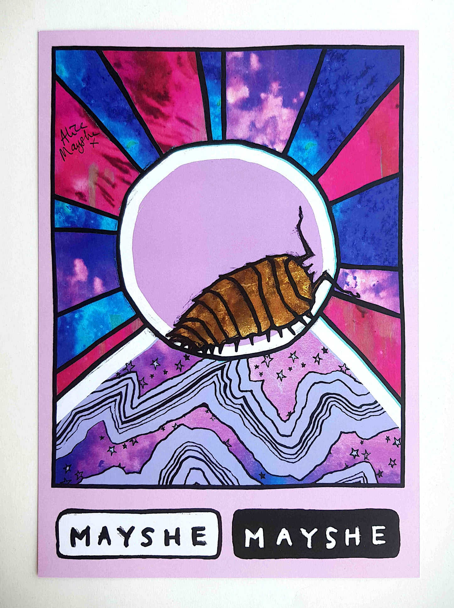 St Woodlouse Art Print (Autographed)